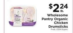 Wholesome Pantry Organic Chicken Drumsticks