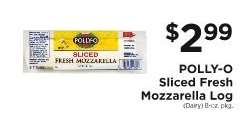 POLLY-O Sliced Fresh Mozzarella Log