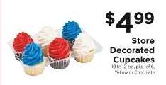 Store Decorated Cupcakes
