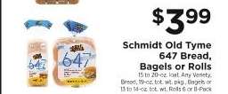Schmidt Old Tyme 647 Bread, Bagels or Rolls