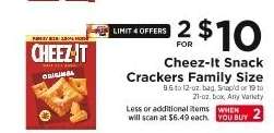 Cheez-It Snack Crackers Family Size