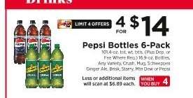 Pepsi Bottles 6-Pack