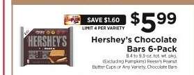 Hershey's Chocolate Bars 6-Pack