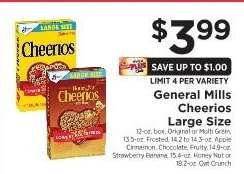 General Mills Cheerios Large Size