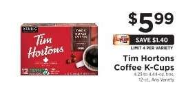 Tim Hortons Coffee K-Cups