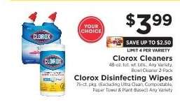 Clorox Cleaners / Clorox Disinfecting Wipes