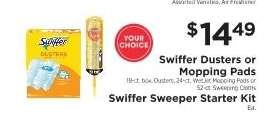 Swiffer Dusters or Mopping Pads