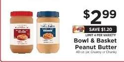 Bowl & Basket Peanut Butter