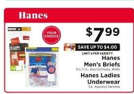 Hanes Men's Briefs / Hanes Ladies Underwear