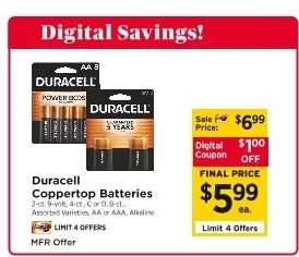 Duracell Coppertop Batteries*