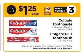 Colgate Toothpaste & Colgate Plus Toothbrush