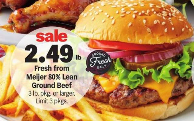 Meijer 80% Lean Ground Beef*