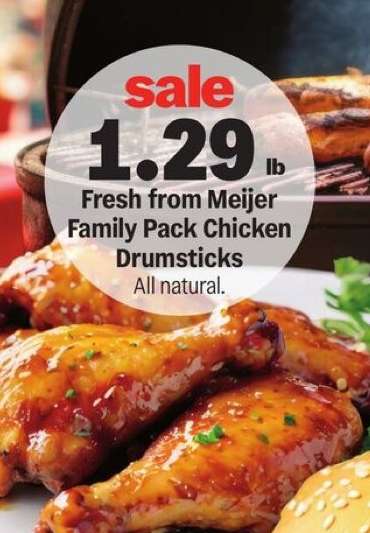 Fresh from Meijer Family Pack Chicken Drumsticks