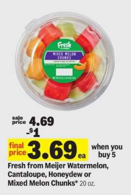 Fresh Mixed Melon Chunks