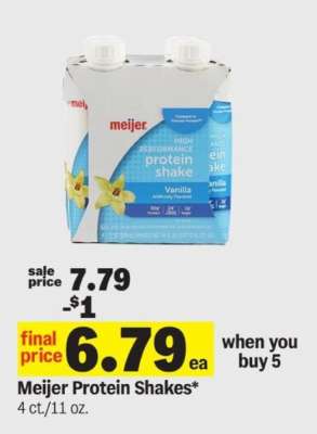 Meijer Protein Shakes*