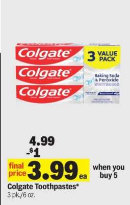 Colgate Toothpastes*
