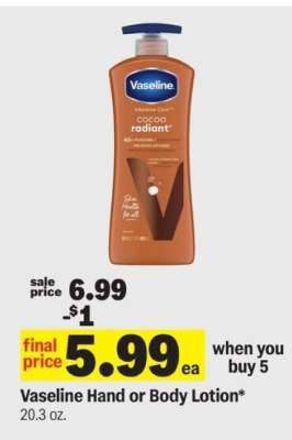 Vaseline Hand or Body Lotion*