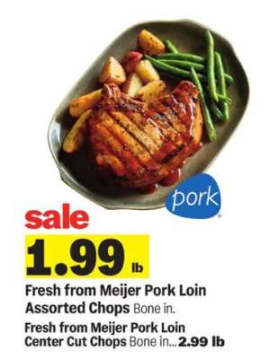 Fresh from Meijer Pork Loin Assorted Chops