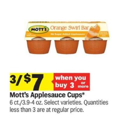 Mott's Applesauce Cups