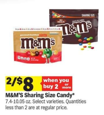 M&M's Sharing Size Candy