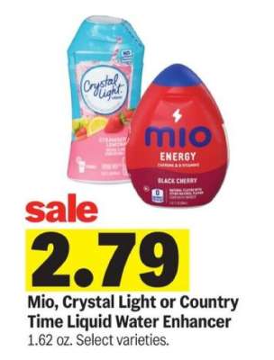 MiO, Crystal Light or Country Time Liquid Water Enhancer*