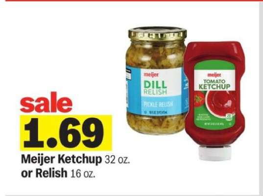 Meijer Ketchup or Relish