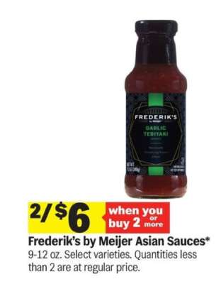 Frederik's By Meijer Asian Sauces