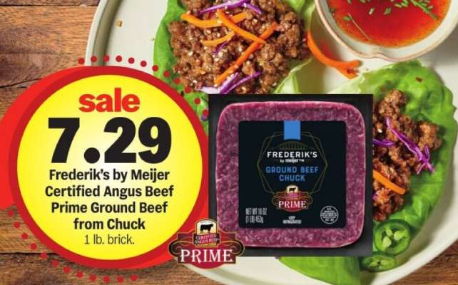 Frederik's by Meijer Certified Angus Beef Prime Ground Beef from Chuck