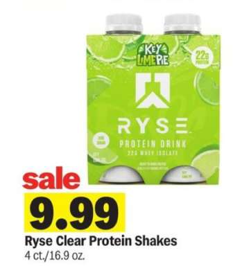 Ryse Clear Protein Shakes
