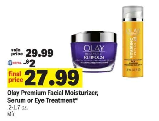 Olay Premium Facial Moisturizer, Serum or Eye Treatment