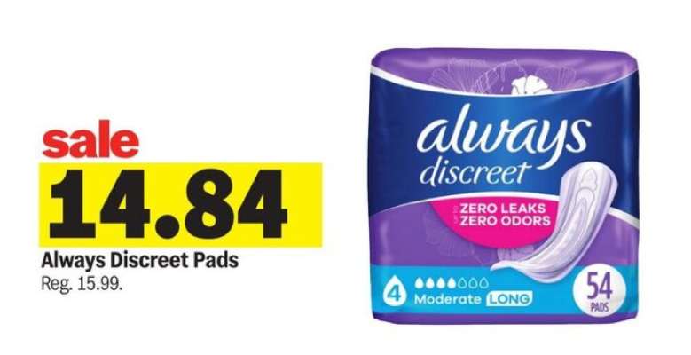 Always Discreet Pads