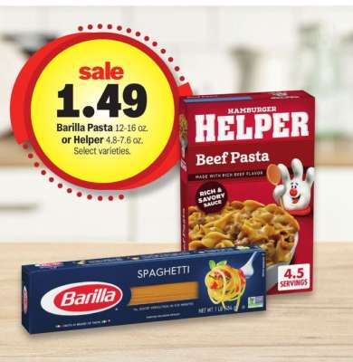 Barilla Pasta or Helper