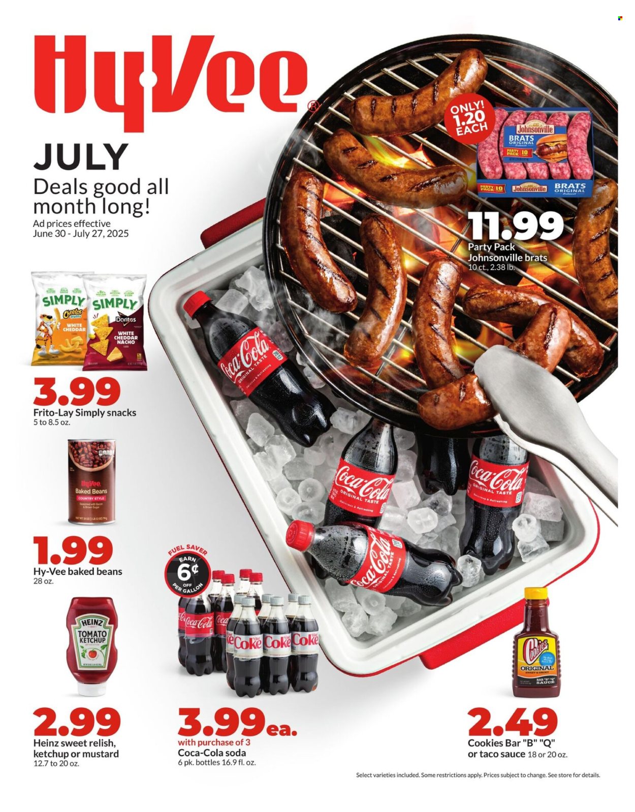 Hy-Vee ad - 06/30/2025 - 07/27/2025. Page 1