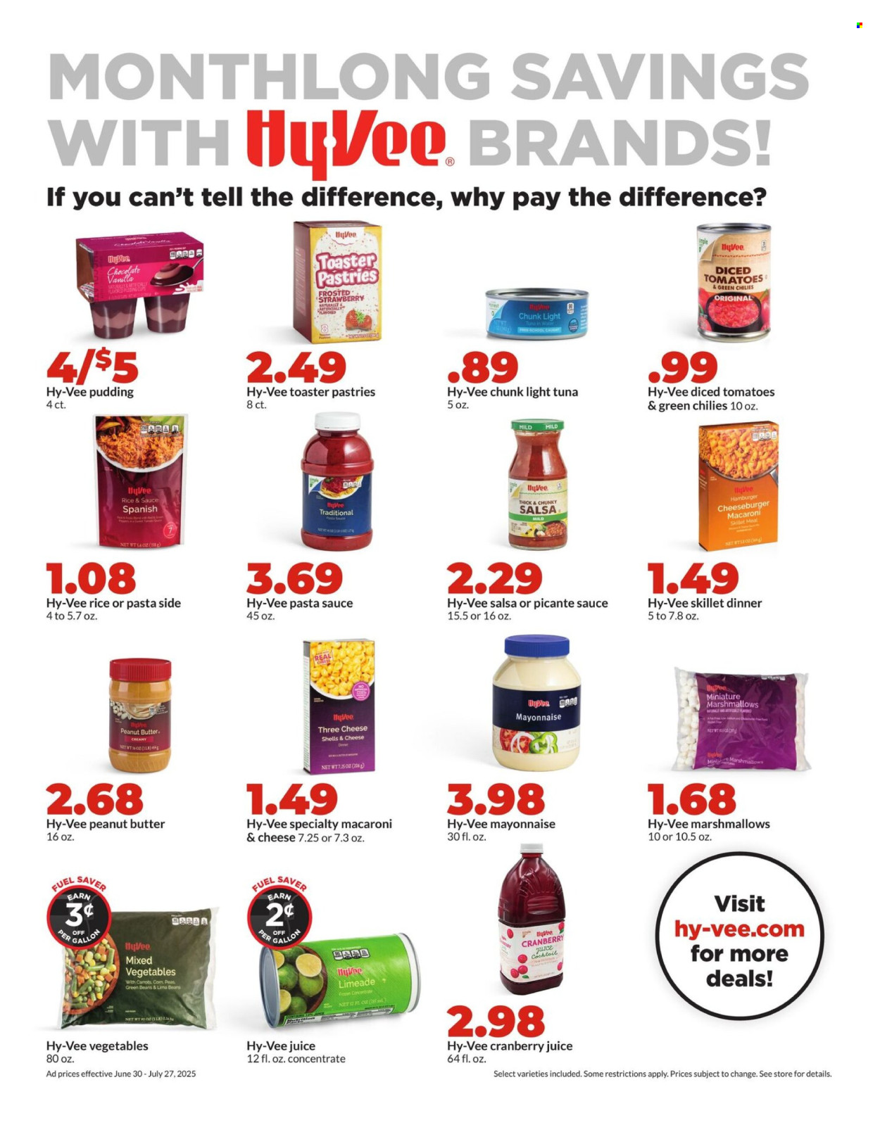 Hy-Vee ad - 06/30/2025 - 07/27/2025. Page 11