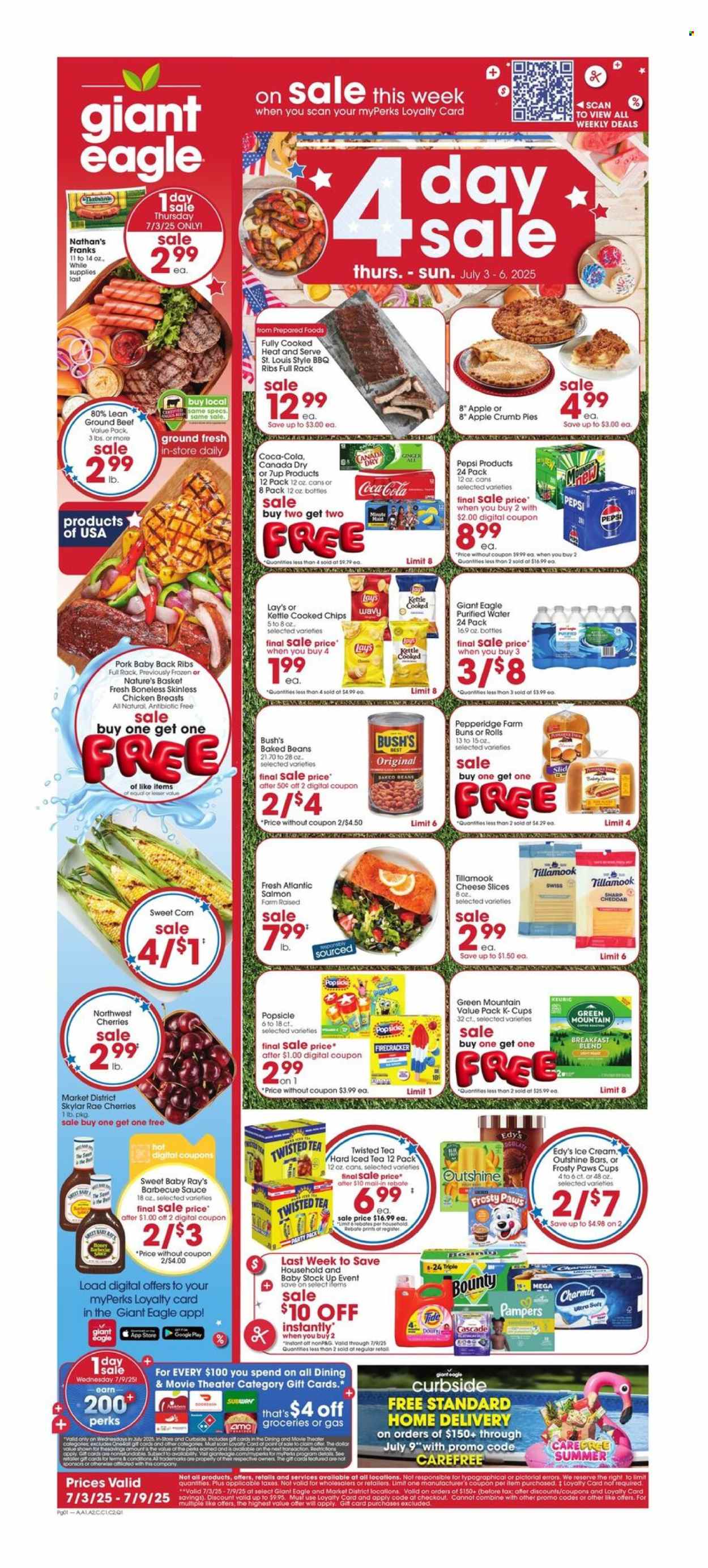 Giant Eagle ad - 07/03/2025 - 07/09/2025. Page 1