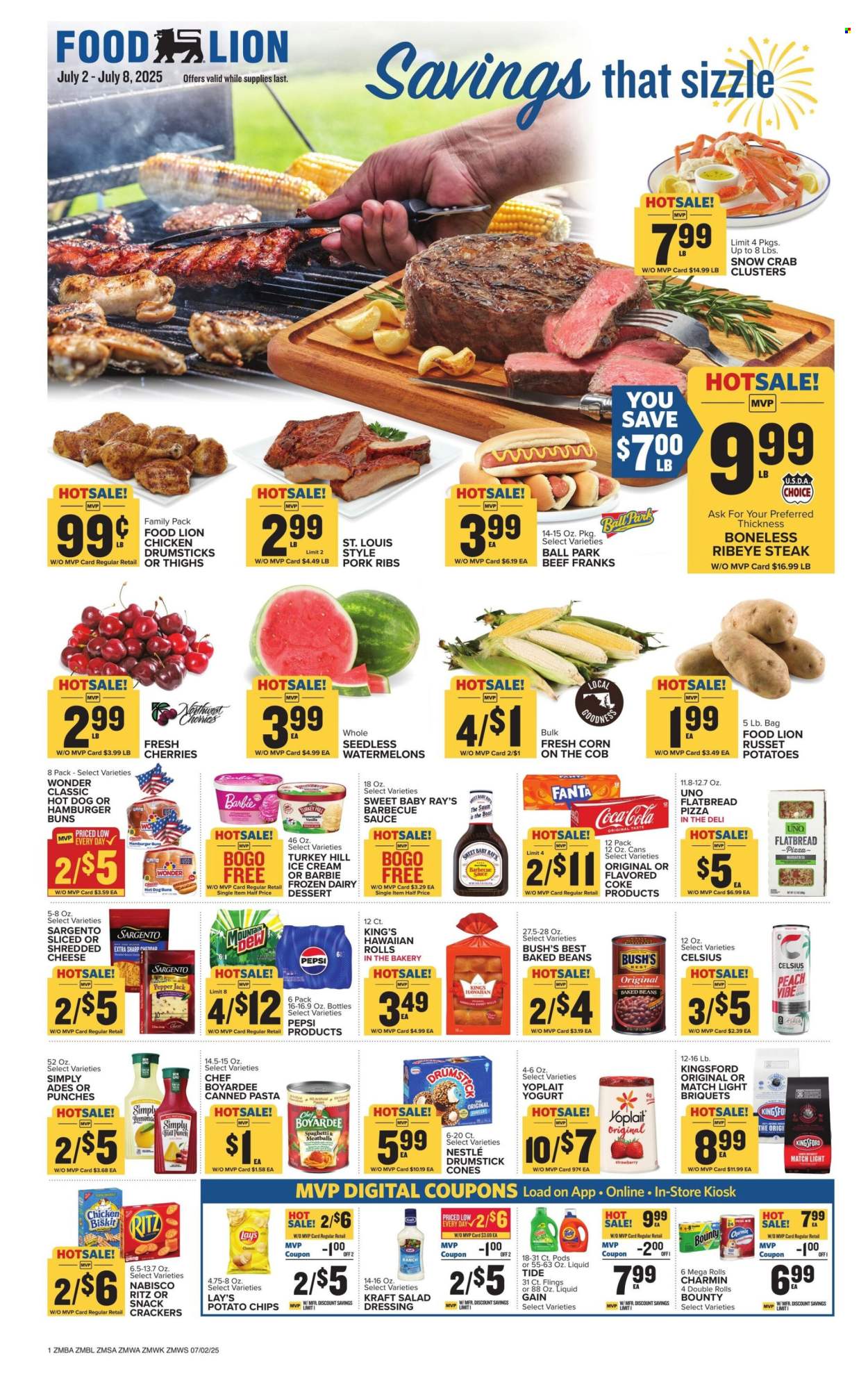 Food Lion ad - 07/02/2025 - 07/08/2025. Page 1