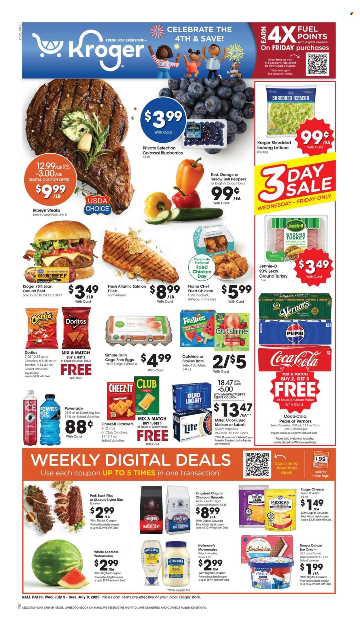 Kroger ad - 07/02/2025 - 07/08/2025. Page 1