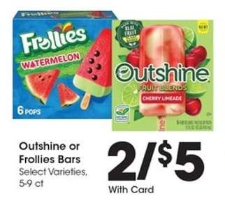 Outshine or Frollies Bars