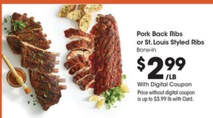 Pork Back Ribs or St. Louis Styled Ribs