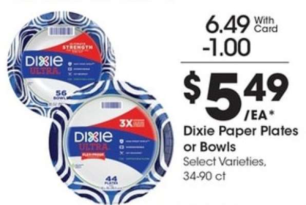 Dixie Paper Plates or Bowls