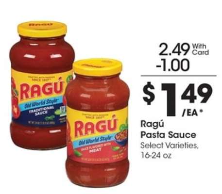 Ragú Pasta Sauce