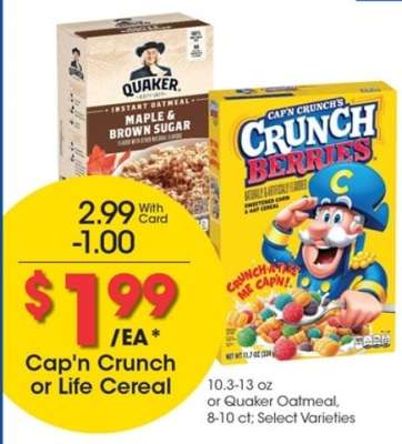 Cap'n Crunch or Life Cereal