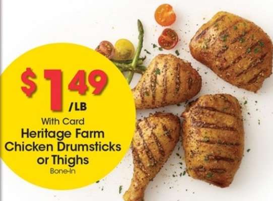 Heritage Farm Chicken Drumsticks or Thighs