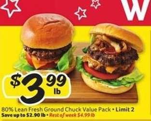 80% Lean Fresh Ground Chuck Value Pack
