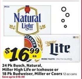 Natural Light, Miller Lite