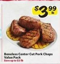 Boneless Center Cut Pork Chops Value Pack