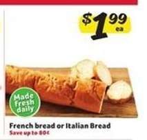 French Bread or Italian Bread