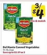 Del Monte Canned Vegetables