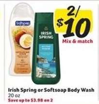 Irish Spring or Softsoap Body Wash