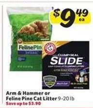 Arm & Hammer or Feline Pine Cat Litter